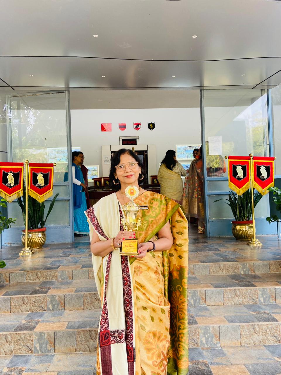 Padmaja Gupta at the award ceremony venue